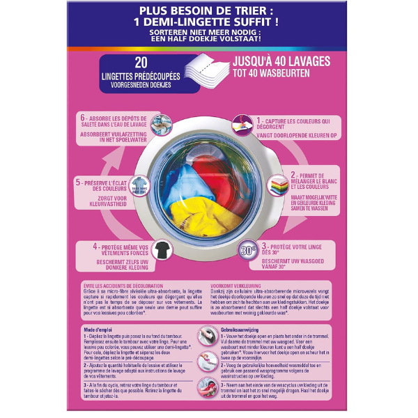 Vanish Anti Colour Transfer Box 20 Sheets 