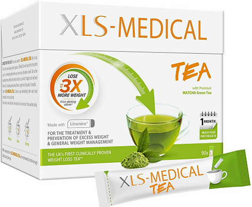 XLS-Medical Tea Calorie 90 Sachets  30 Day Treatment (x 4 Boxes)