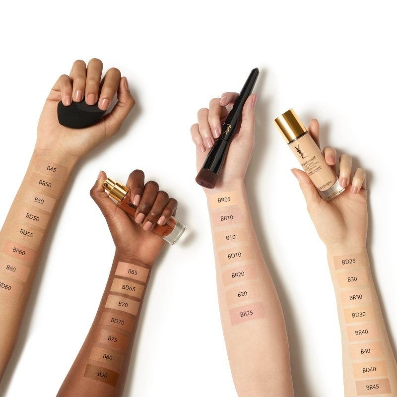 YSL Touche Eclat Le Tient Long-Wear Glow Foundation - B 10 10 x 5ml Tubes