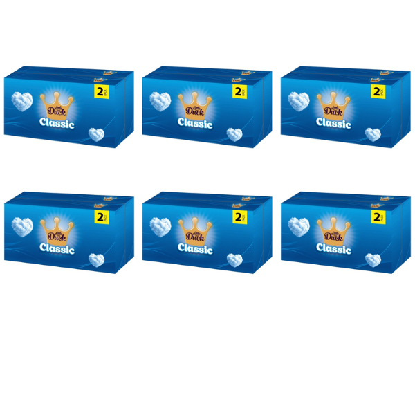 Little Duck Classic 90 Facial Tissues Twin pack  x6 Boxes Bulk Buy