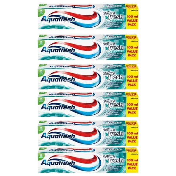 Active Fresh Toothpaste with Menthol 6 x 100ml Value Packs