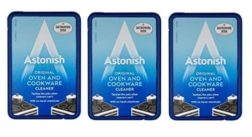 Astonish Oven & Cookware Cleaner Cleaning Paste Enamel Ceramic Upvc Metal 150g x 3