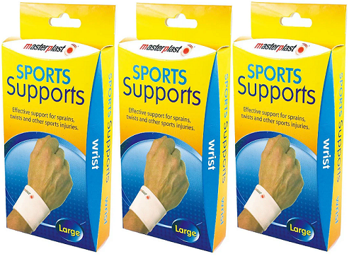 Masterplast Sports Supports For Sprains, Twists 3 x  (Wrist - Large)