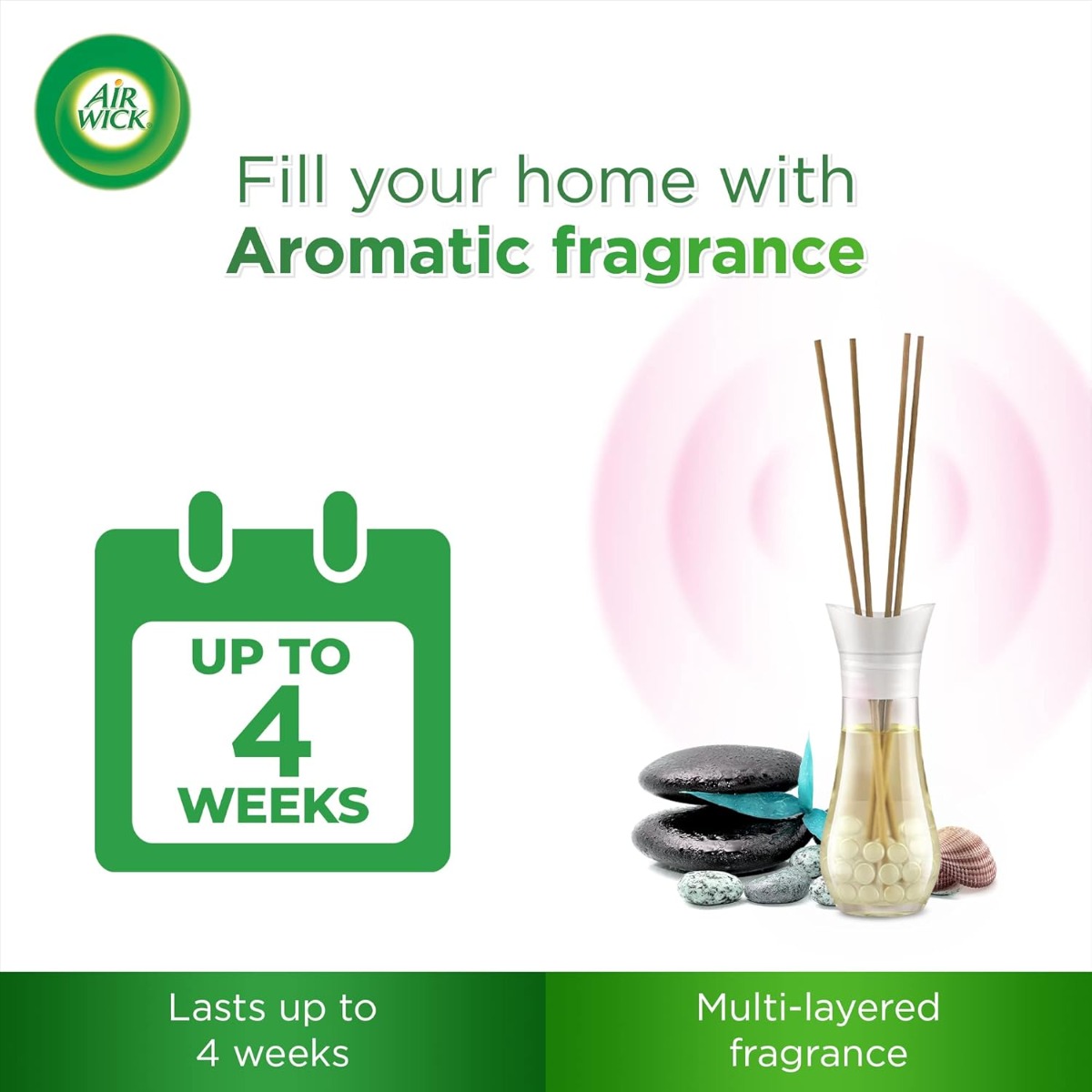 Air Wick Life Scents Reed Diffuser, Turquoise Oasis (5 x 30mls)