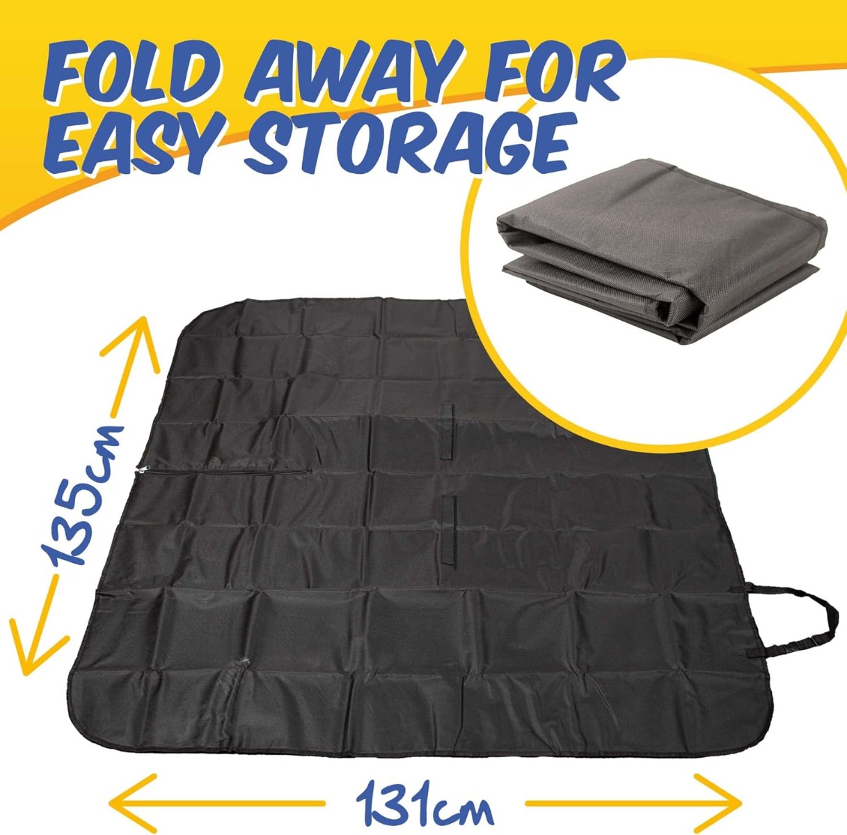 Paw Pride Waterproof Pet Rear Car Seat Cover 135 x 131cm