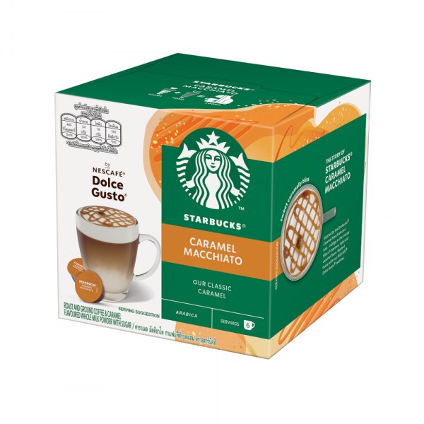 Starbucks Caramel Macchiato by Nescafe Dolce Gusto Coffee Pods, 36 Pods