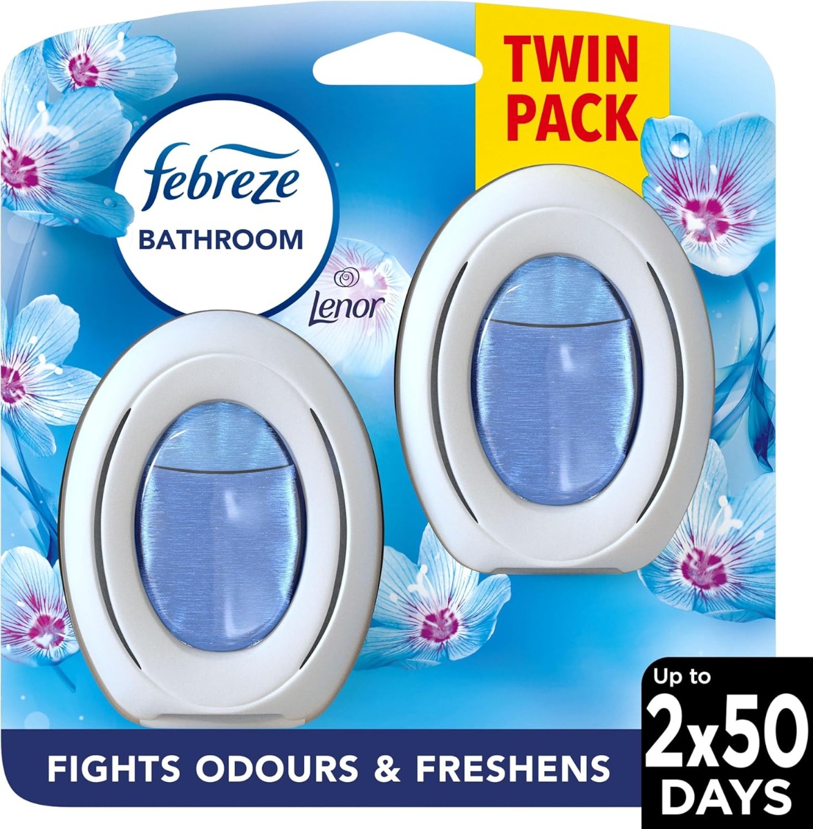 Febreze Bathroom Stand Up Air Freshener Lenor Spring Awakening - 2 Pack