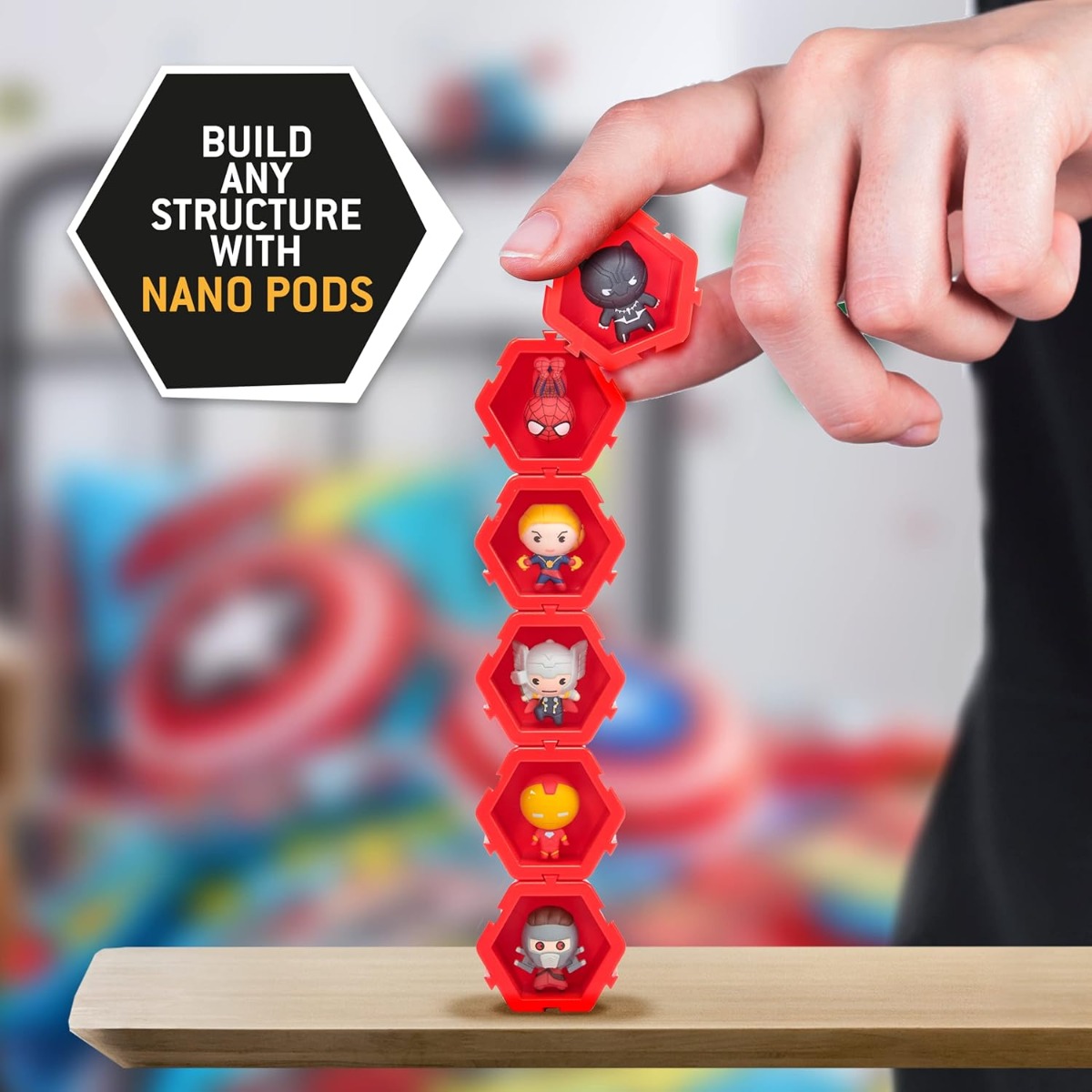 WOW! PODS - Nano Pods Marvel 6 Pack Collectible Figures