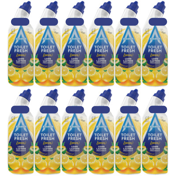 Astonish Toilet Fresh Gel Lemon Scent 12 x 750ml 