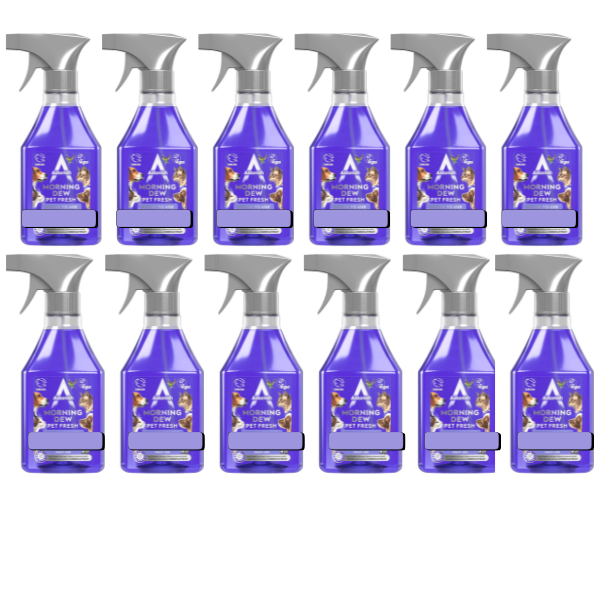 Astonish Disinfectant Spray Ready to Use Morning Dew Trigger Spray 12 x 550ml