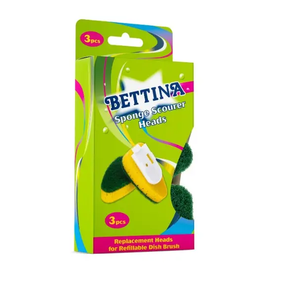Bettina Sponge Scourer Heads 3pcs