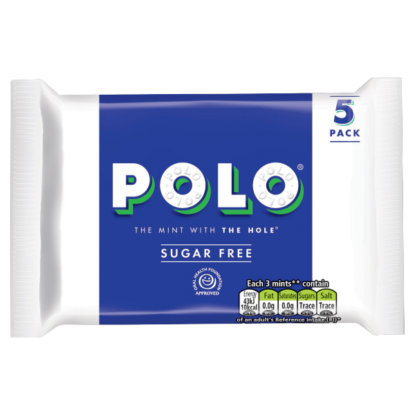 Polo Sugar Free Mint Sweet Multipack 24.5g - 5 Pack 