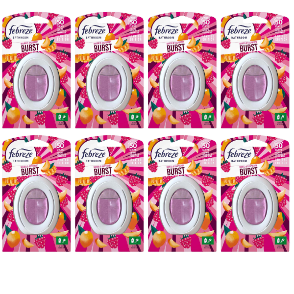 Febreze Bathroom Air Freshener Mango & Raspberry 8 x 7.5ml 
