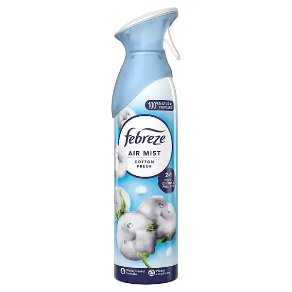Febreze Aerosol Mist Air Freshener Spray Fresh Linen Scent 185ml