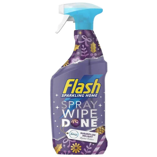 Flash Antibacterial Multi-Purpose Spray, Sugarplum Delight (10x 800ml)