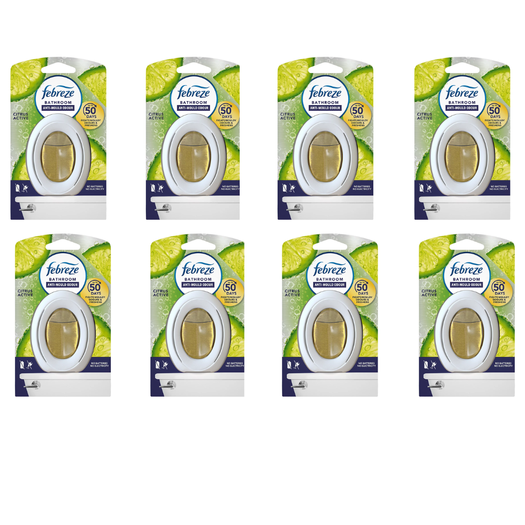 Febreze Bathroom Air Freshener Citrus Anti Mould 8 x 8ml