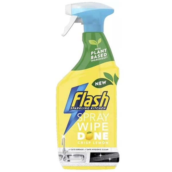 Flash Wipe Done Multi-Purpose Spray, Crisp Lemon 800ml