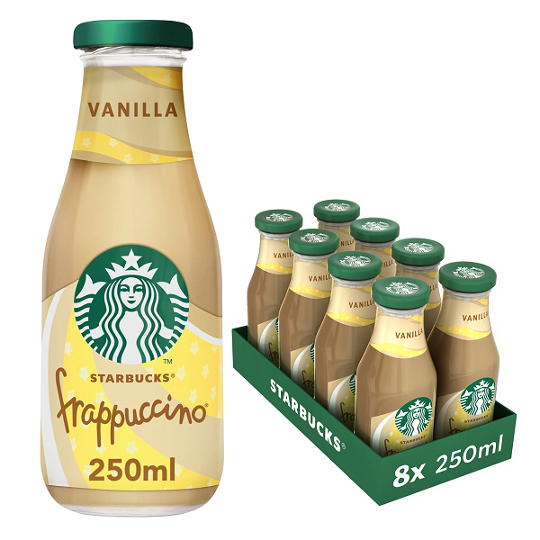Starbucks Frappuccino Vanilla Coffee Drink (8x 250ml)