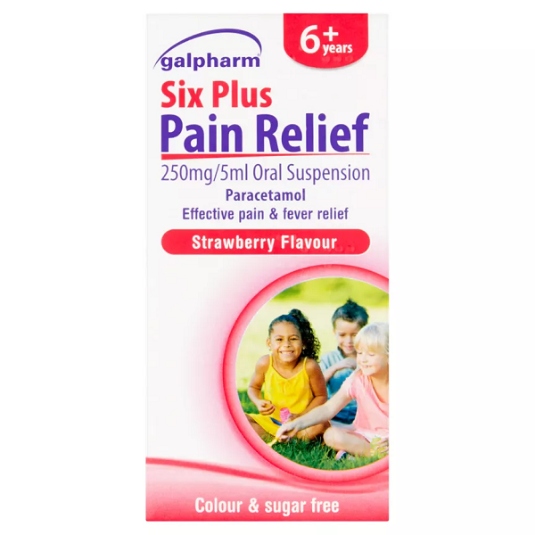 Galpharm Pain Relief Strawberry Flavour 6+ Years 100ml