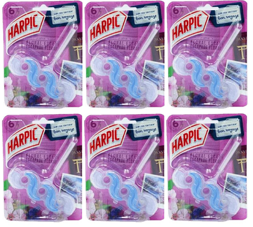 Harpic Toilet Rim Block Floral Escape 6 x 35g