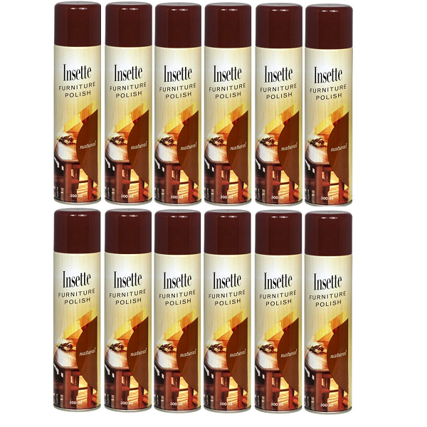Insette Furniture Polish Natural 12 x 300ml