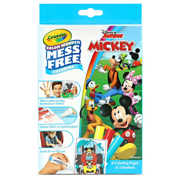 Crayola Disney Junior Mickey Colour Wonder Mess Free Set 
