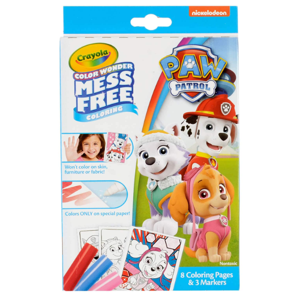 Crayola Nickelodeon Paw Patrol Colour Wonder Mess Free Set 