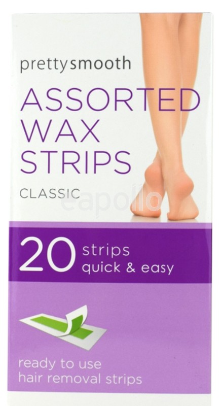 Pretty Smooth Assorted Wax Strips Classic - 20 Strips