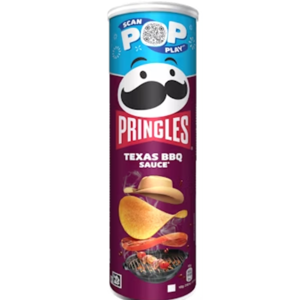 Pringles Crisps Texas Bbq Sauce 185g 