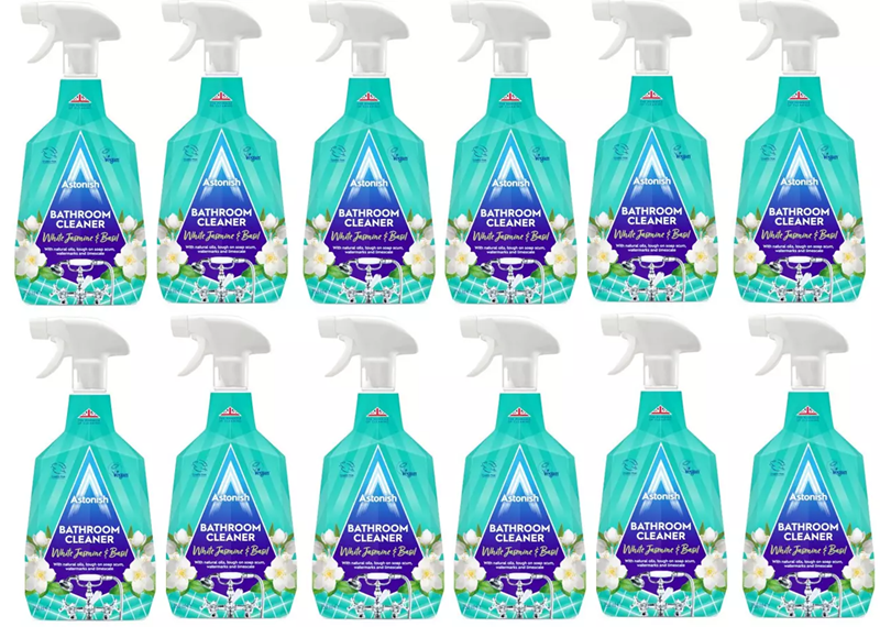 Astonish Bathroom Cleaner White Jasmine & Basil (12 x 750ml)