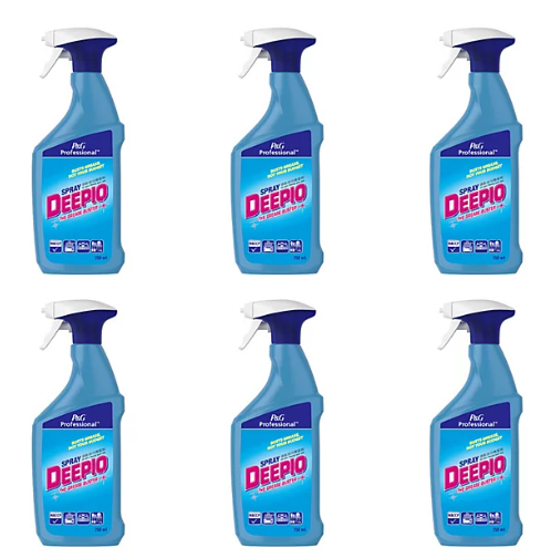 Deepio Professional Spray Degreaser, (6 x 750ml)