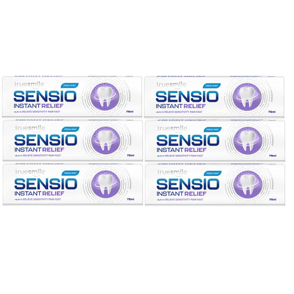 Truesmile Sensio Instant Relief Toothpaste 6 x 75ml