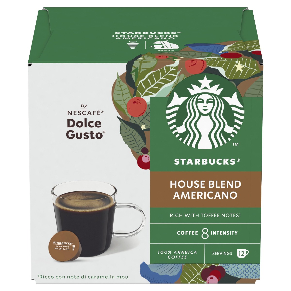 Starbucks Americano House Blend by Nescafe Dolce Gusto Coffee Pods, 36 Pods