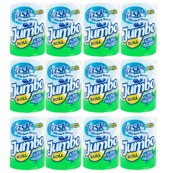 Task Kitchen Towel Jumbo Roll 12 Pack