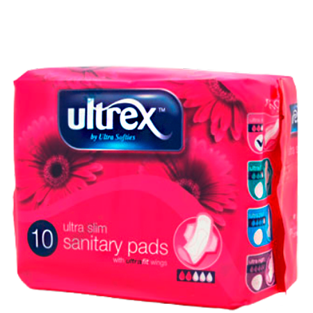 Ultrex - Ultra Slim Sanitary Pads - 10 Pads