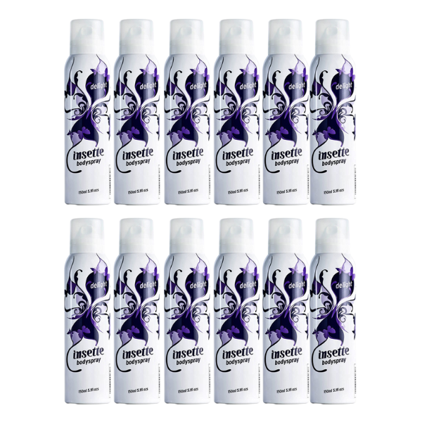Insette Ladies Bodyspray Delight - Jasmine Goodness 12 x 150ml