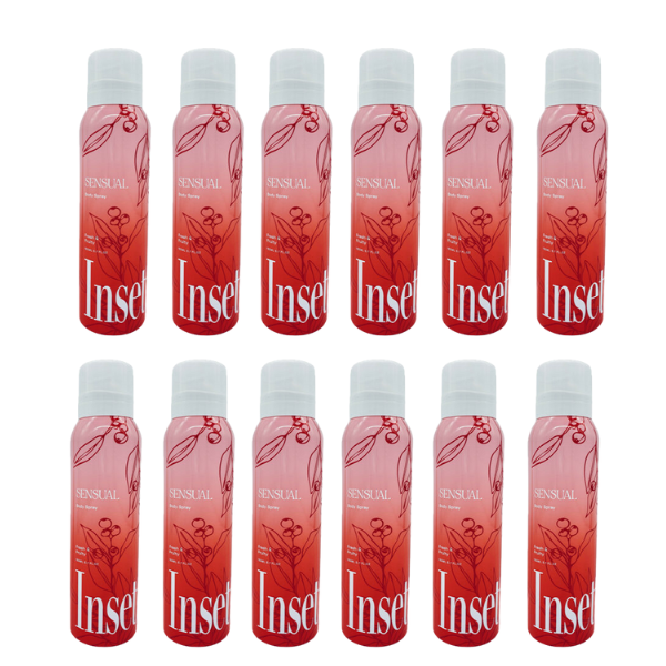 Insette Ladies Bodyspray Sensual- Fresh & Fruity 12 x 150ml