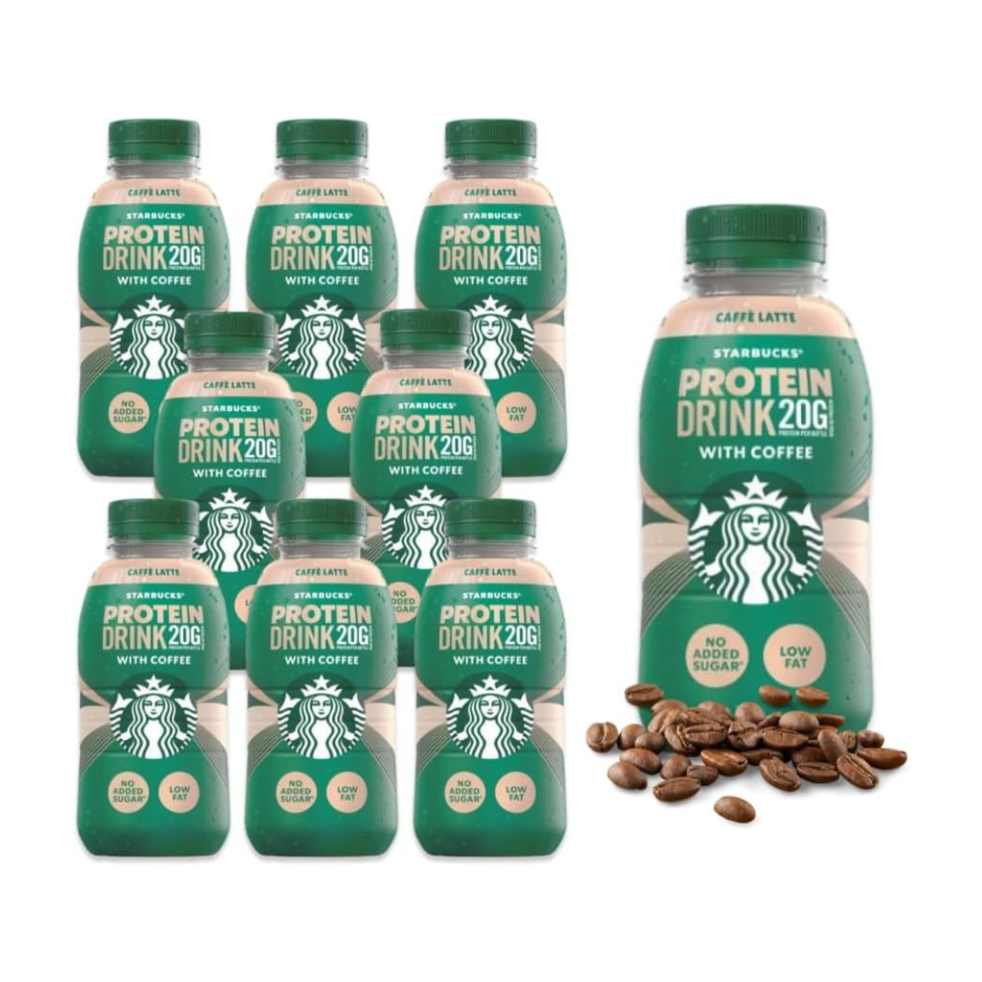 Starbucks Caffe Latte Flavour Protein Drink (8 x 330ml)