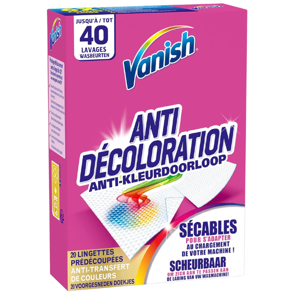 Vanish Anti Colour Transfer Box 20 Sheets 