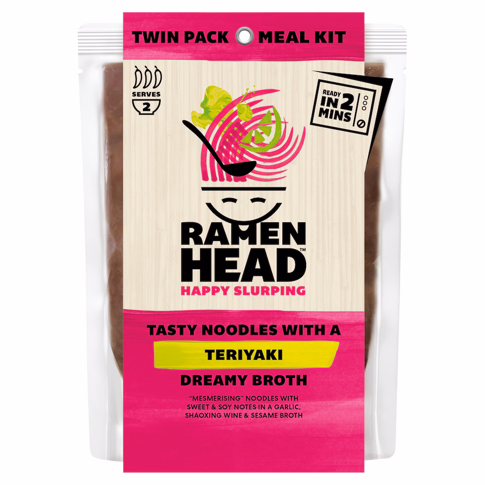 Ramen Head Noodles Kit Teriyaki Flavour, 2 Servings