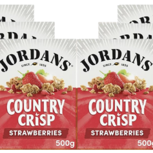 Jordan Country Crisp Strawberries Nut Granola 500G X 6
