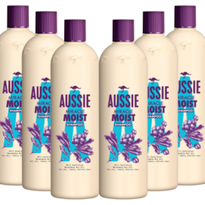 Aussie Miracle Moist Shampoo 500ml x 6