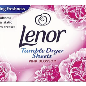 Lenor Tumble Dryer Sheets Pink Blossom Scented 34 Sheets