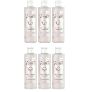 Gillette Venus Satin Care Intimate 2-in-1 Cleansing and Shaving Gel 6 x 190ml