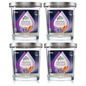 Glade Aromatherapy Candles Moment of Zen Fragrance 4 x 170g