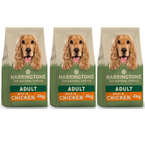 Harringtons Complete Dry Adult Dog Food Chicken & Veg 4kg (Pack of 3)