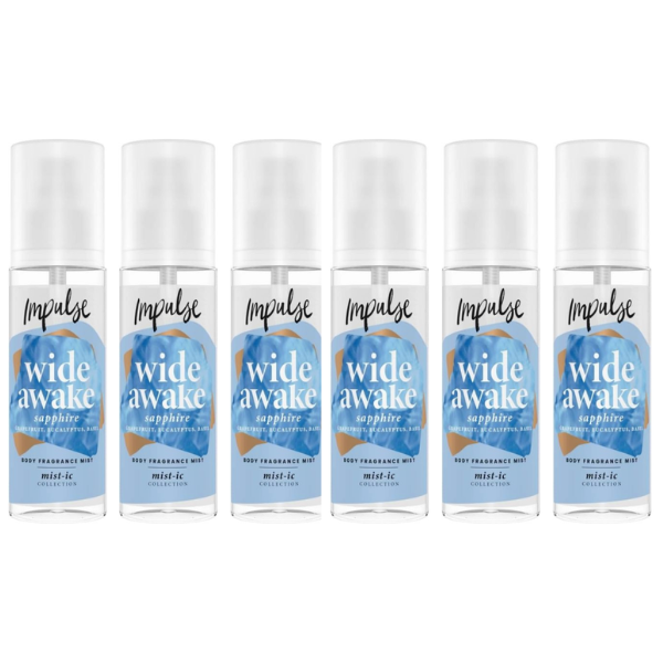 Impulse Wide Awake Body Mist 6 x 150ml