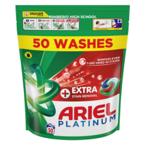 Ariel Platinum Stain Removal Pods Washing Capsules, 50 Washes