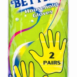 Bettina Household Rubber Gloves - 2 Pairs Size Large