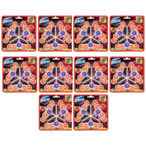 Domestos Toilet Rim Block Aroma Lux Dahlia Wish Bathroom 10 x 3pk